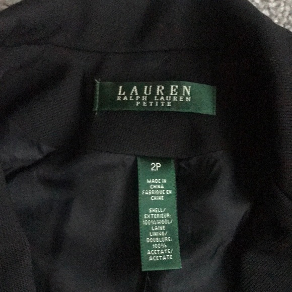 Ralph Lauren Classic Black Blazer with Elegant Gold Buttons & Crown Emblem - Picture 3 of 5